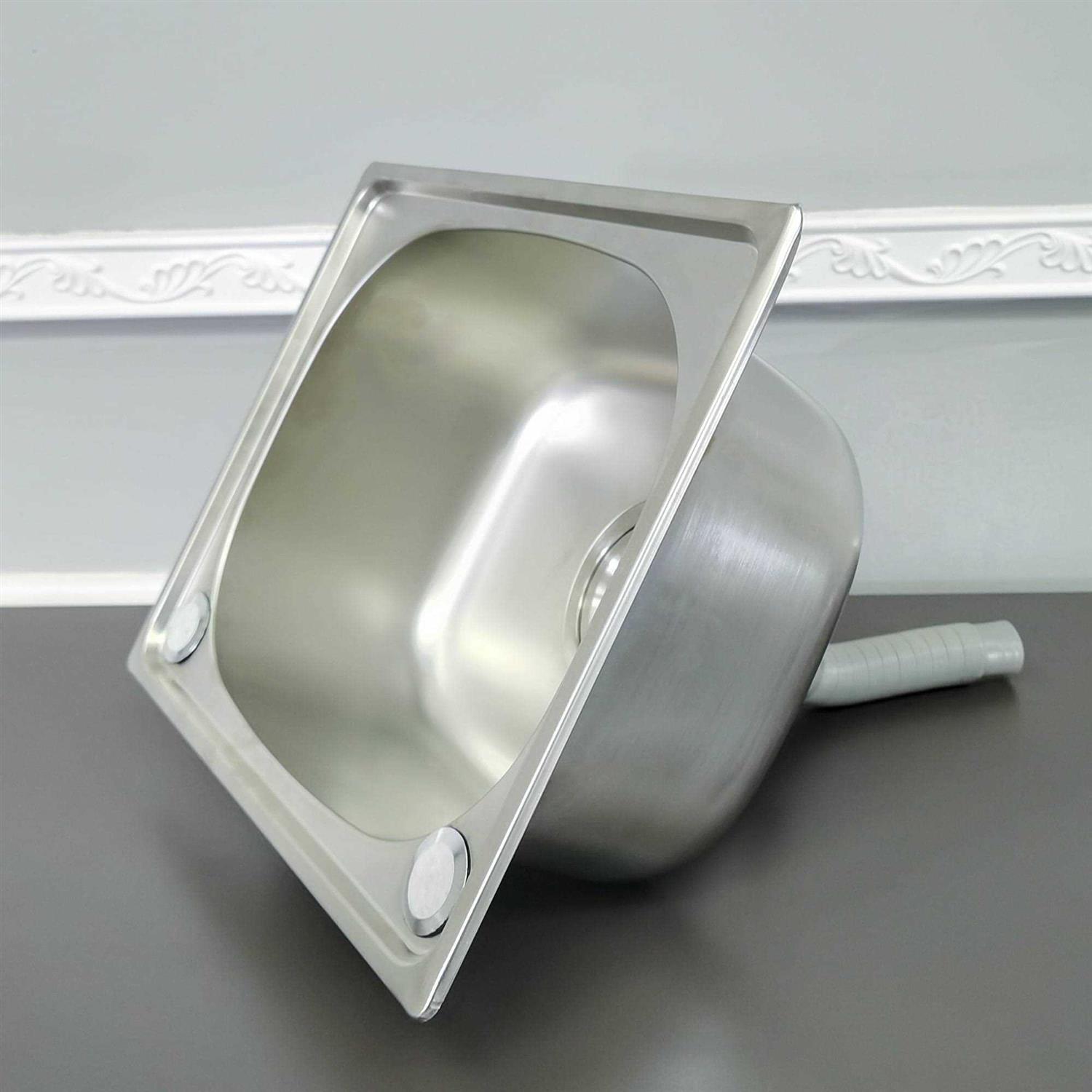 FixtureDisplays Stainless steel single bowl sink Cut out size 13.38 x 11 inche 10122-sink - Cheap Fitting