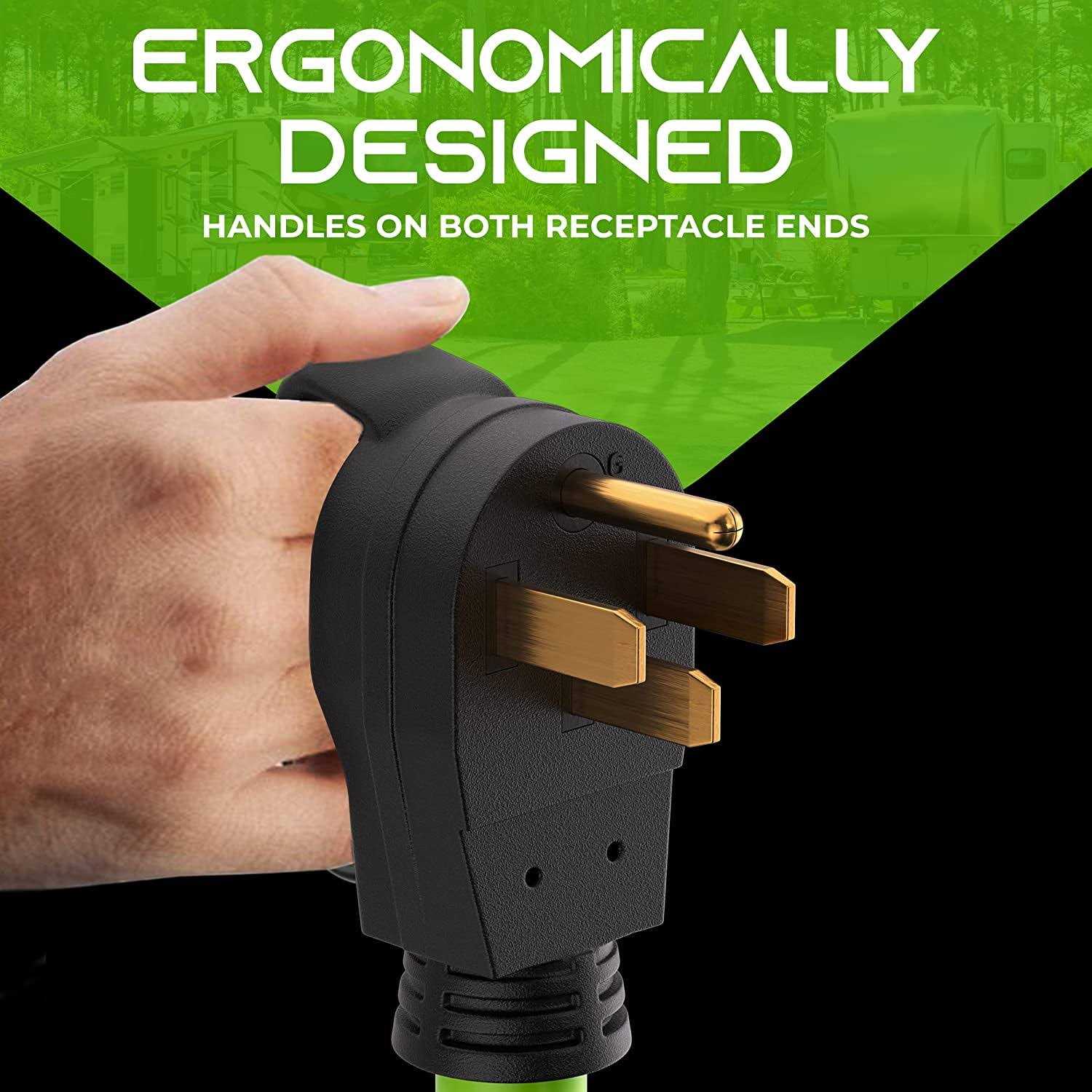 GearIT 50-Amp Extension Cord for RV and EV 4-Prong 250-Volt - Cheap Fitting