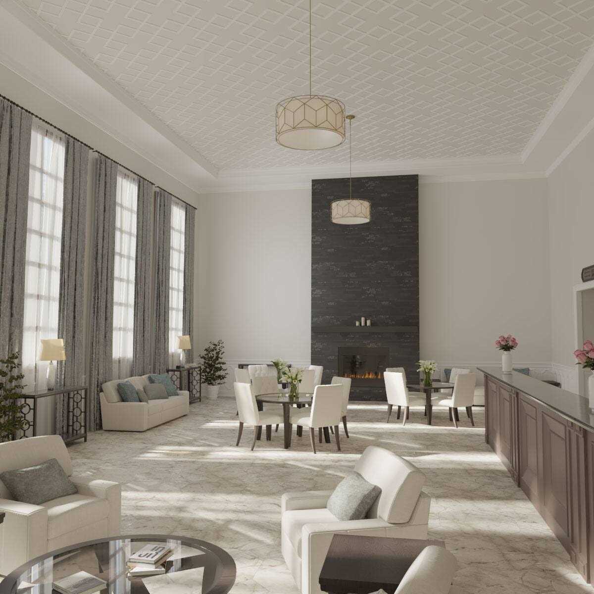 Fowler Decorative Fretwork Ceiling Panels - Cheap Fitting