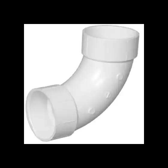Charlotte Pipe Elbow Long Sweep PVC DWV 4  90 Deg. Schedule 40 - Cheap Fitting