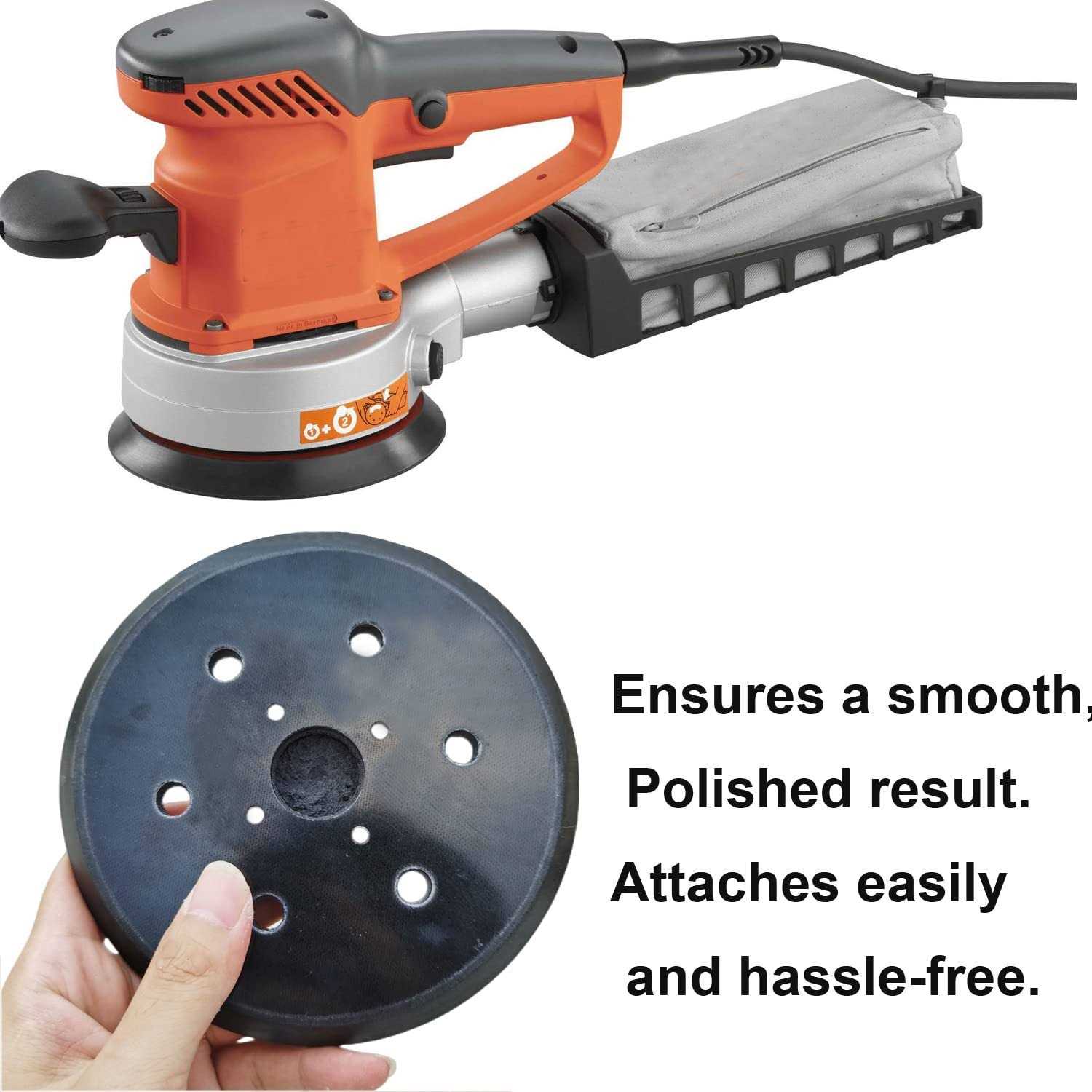 6 Inch 6 Hole Replacement Sander Pad for Ridgid R2611 Random Orbit Sander - Cheap Fitting