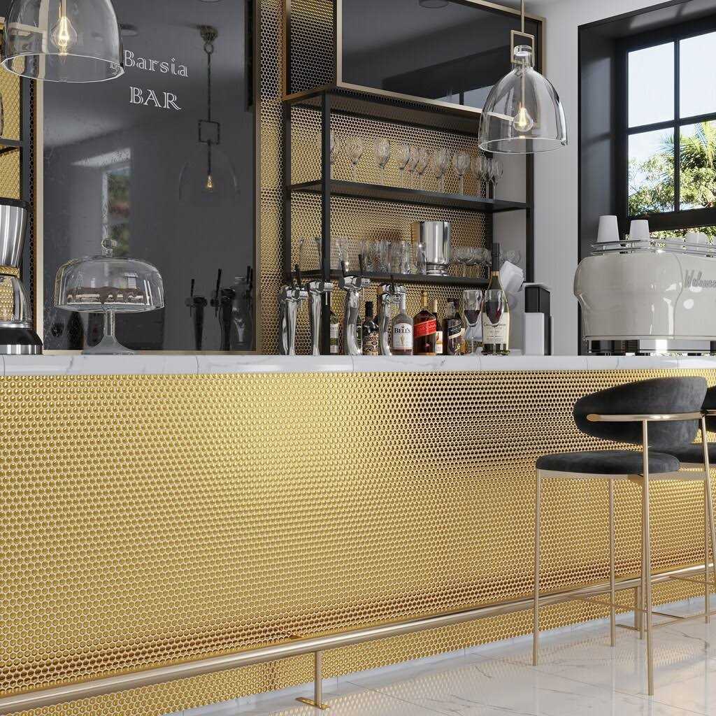 Apollo Tile Cirkel 11.46 in. x 12.4 in. Glossy Porcelain Mosaic Wall and Floor Tile - Cheap Fitting