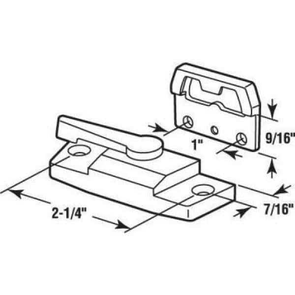 Prime-Line Vinyl Window Sash Lock - Cheap Fitting