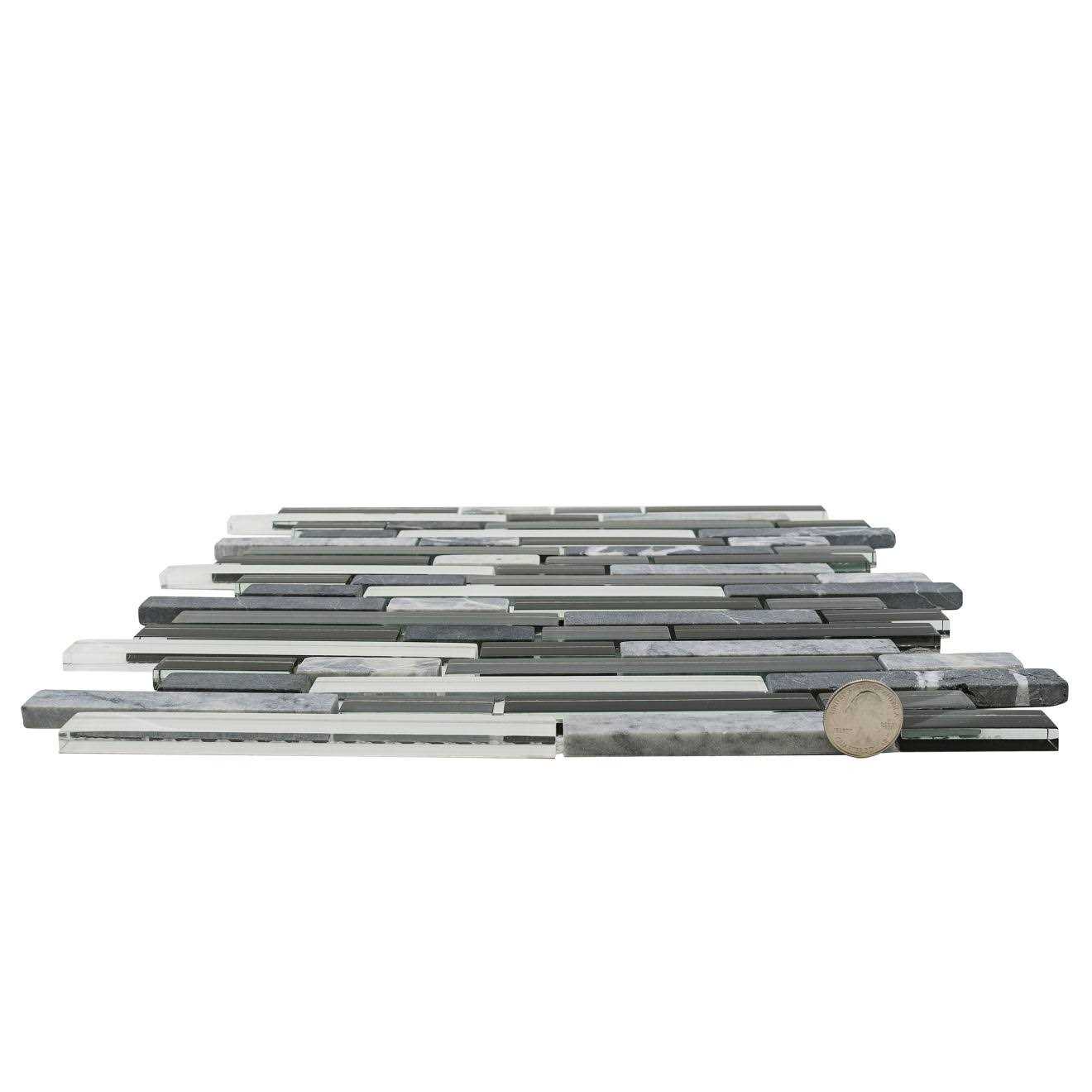 Eclipse Wall Mosaic in Vintage By Bedrosian Tile & Stone - Cheap Fitting