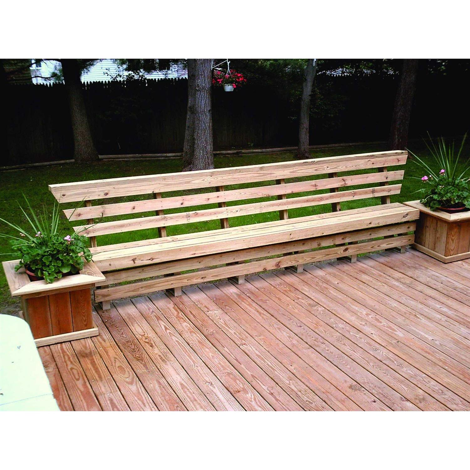 2x4basics Dekmate Deck Bench Brackets Black - Cheap Fitting