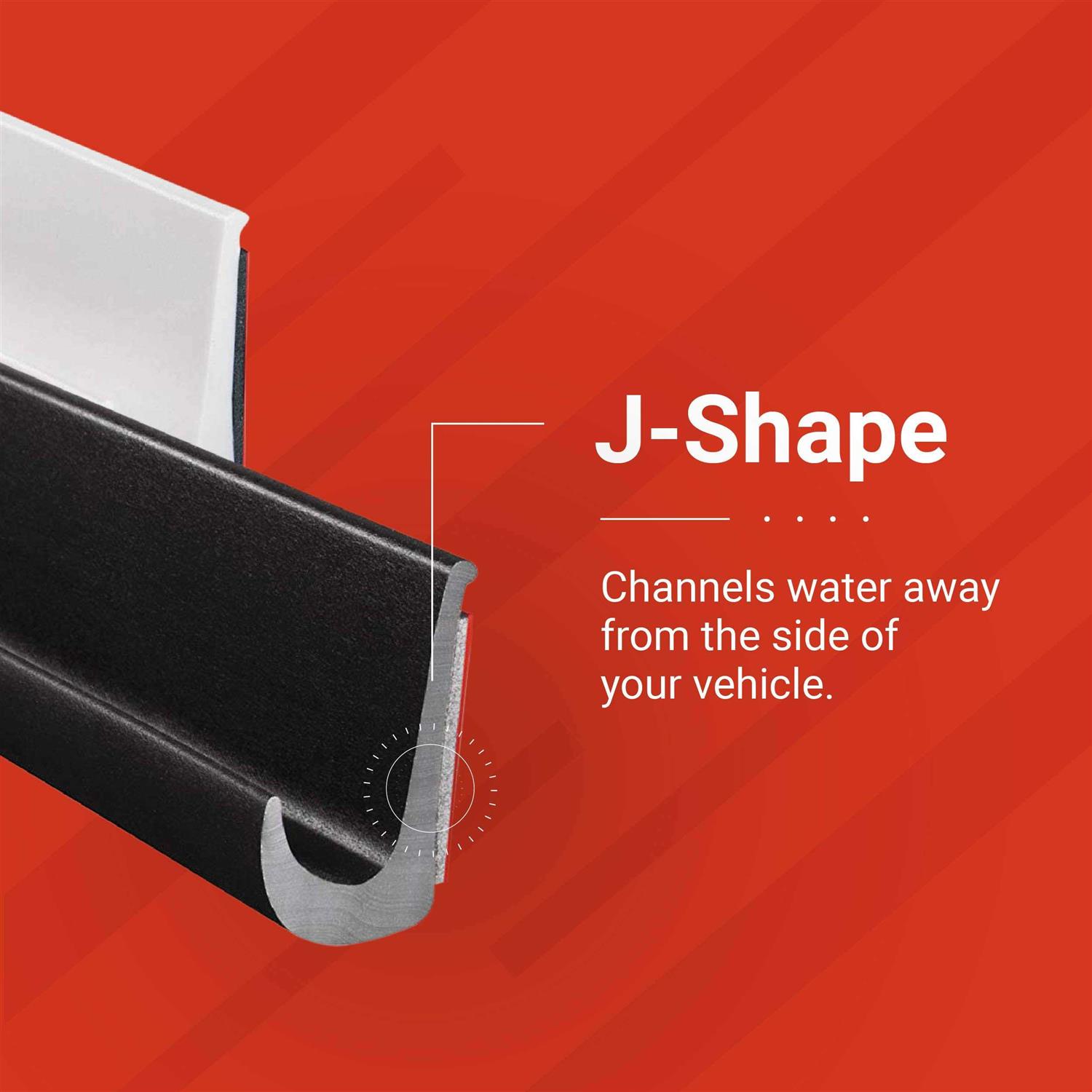 Trim-Lok Drip Rail 1/2” Height Length – PVC Plastic Rain Gutter for Cars, Vans, and RVs - Cheap Fitting