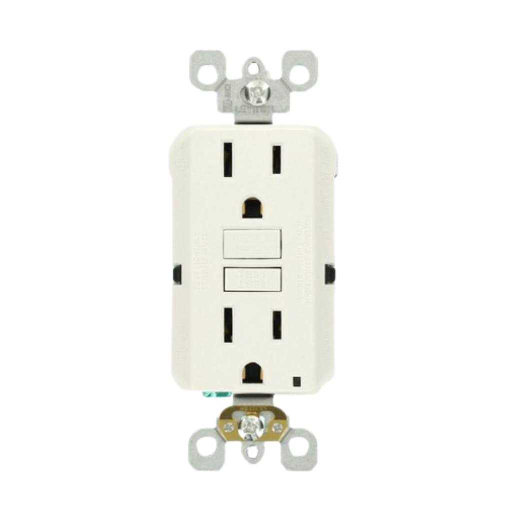 15-Amp GFCI Outlet Leviton GFWT1-0KW - Cheap Fitting