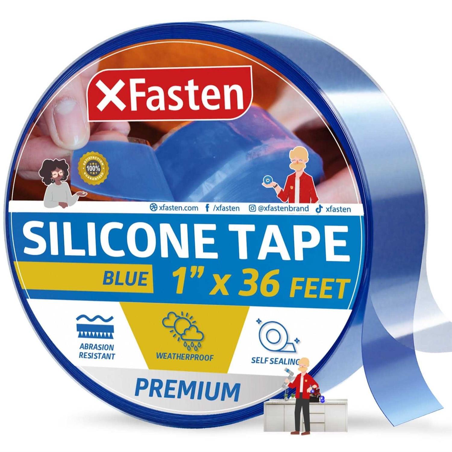 Xfasten Self Fusing Silicone Tape 1 X 36-Foot Silicone Tape for Plumbing - Cheap Fitting