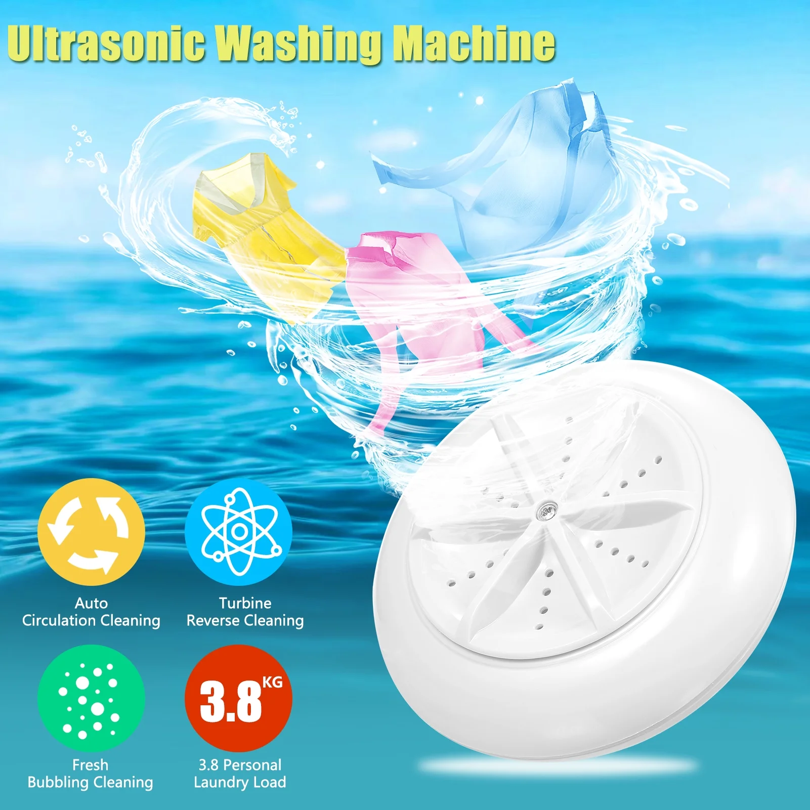 Walmeck Washing Machine,Washer Socks Washer Barrel Washer Socks Washer Convenient Dormitory Washer Convenient Portable Socks Washer Portable Laundry Barrel Washer HUIOP - Cheap Fitting