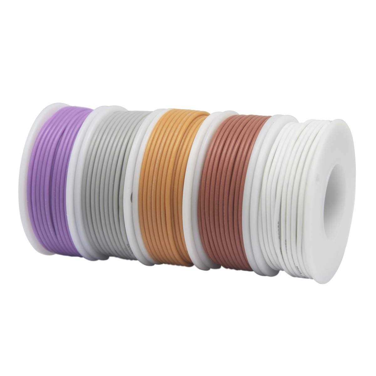 Pekky striveday 30 awg flexible silicone wire electric wire 30 gauge coper hook up wire 300v cables electronic stranded wire cable el - Cheap Fitting