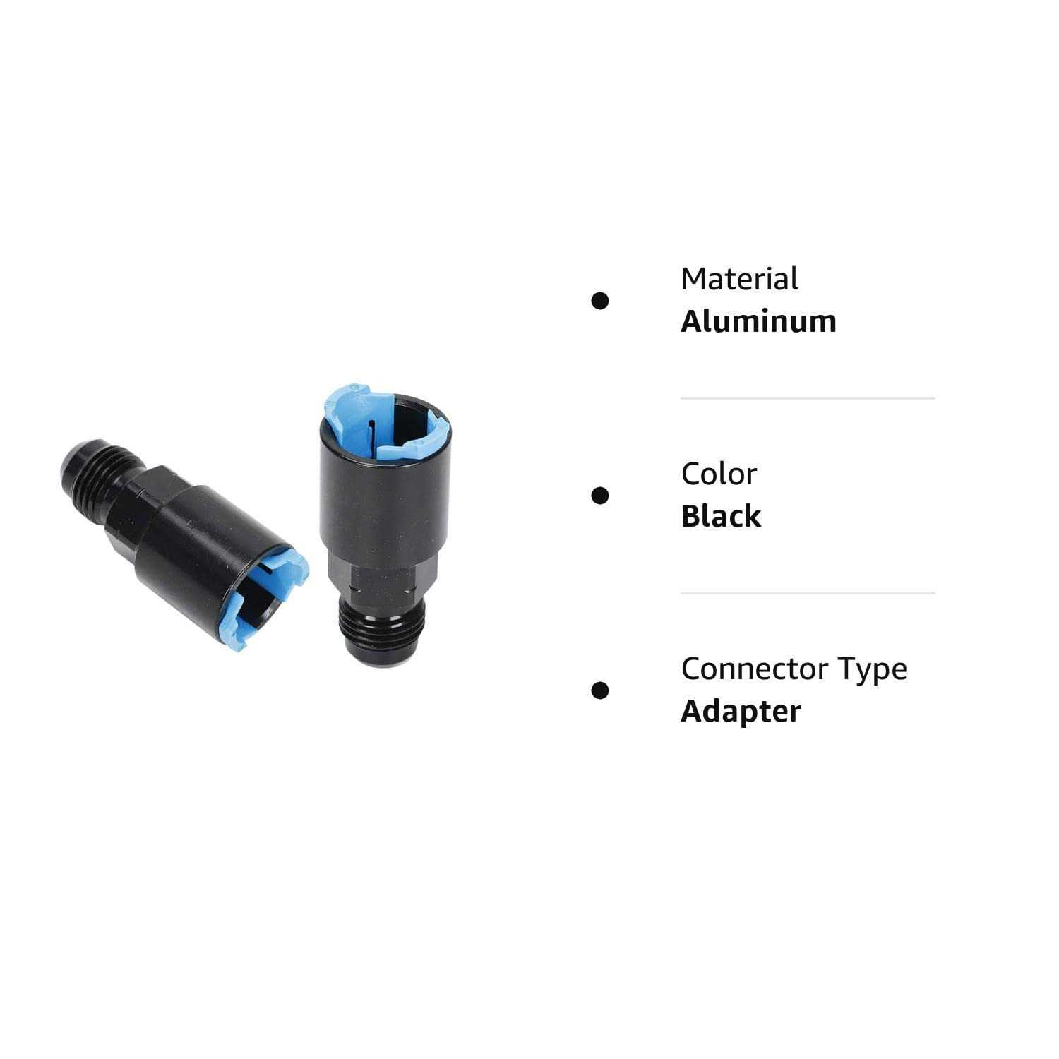 SUPERFASTRACING Fuel Rail Adapter Fittings Feed/Return -6AN EFI AN6 Push ON - Cheap Fitting