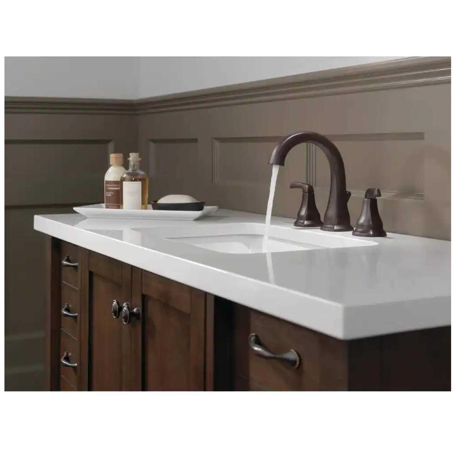 Delta Portwood 8 in. Widespread 2-Handle Bathroom Faucet 35770LF-RB - Cheap Fitting
