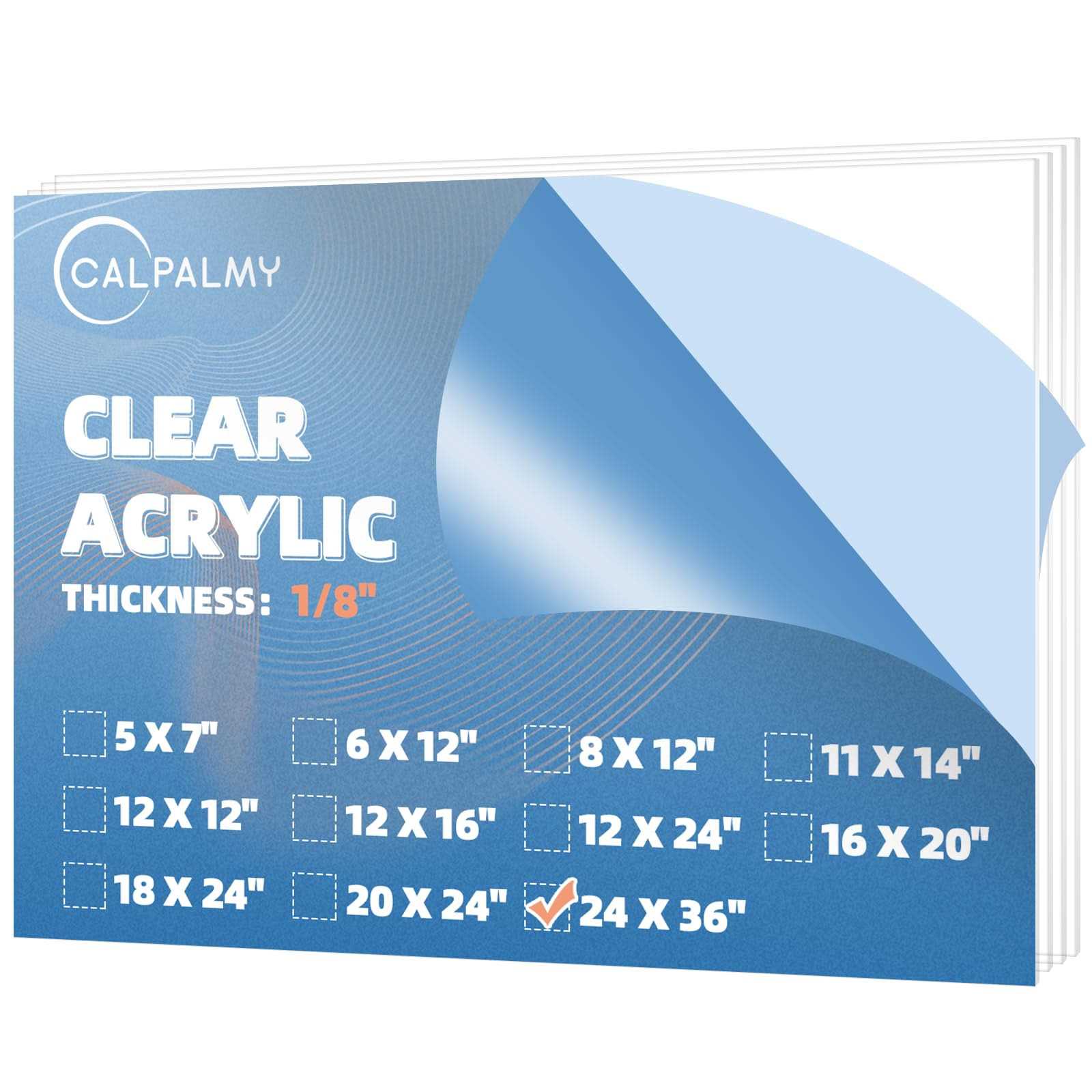 CALPALMY Clear Acrylic Plexiglass Thick Craft Projects, Signs and More - Cheap Fitting