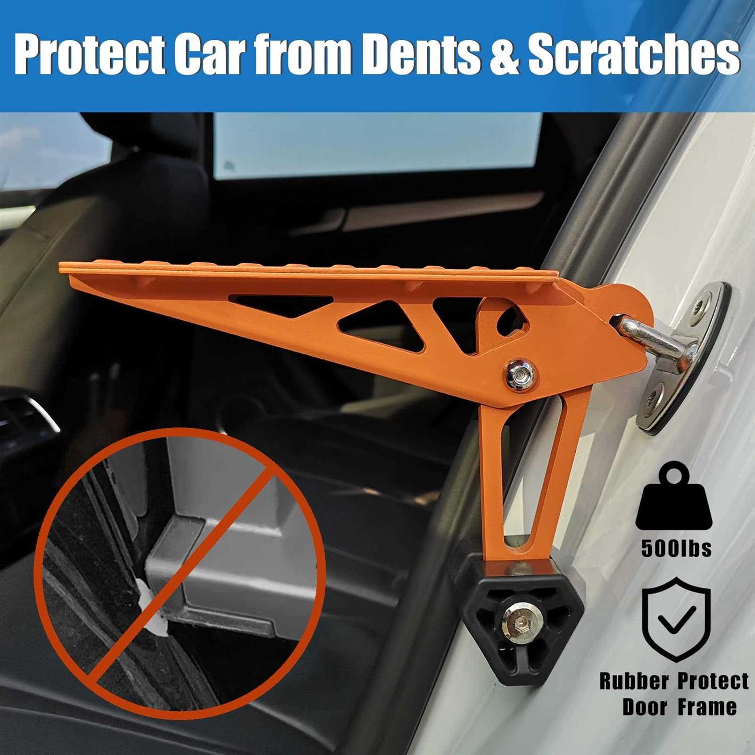 Tooenjoy Universal Fit Car Door Step Foldable Roof Rack Door Step Up on Door Latch - Cheap Fitting