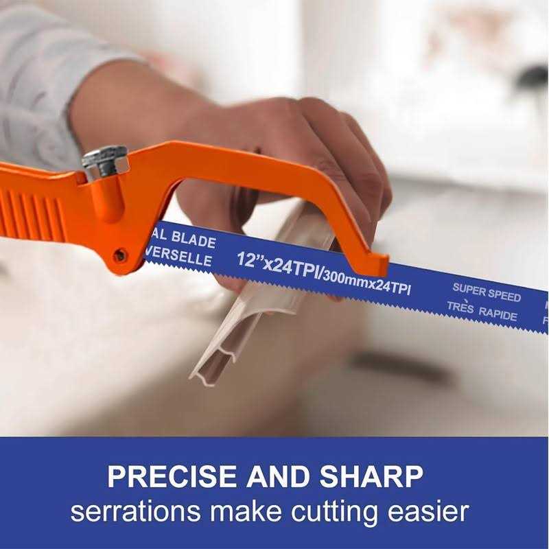 JUGREAT Hacksaw Replacement Blades High Speed 24 TPI - Cheap Fitting