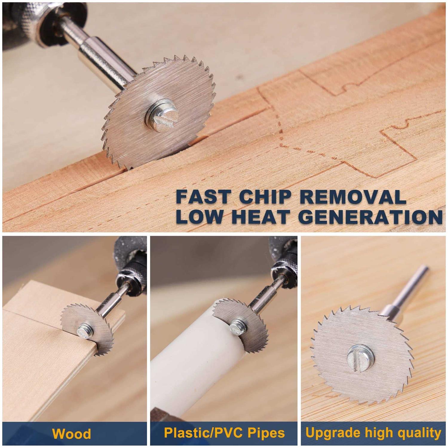Rotary Tool Accessories Kit,Craftforce 452pcs Accessories Kit Compatible with 1/8 Shank Dremel Tool & Flex Shaft Grinder for Easy Cutting Grinding - Cheap Fitting
