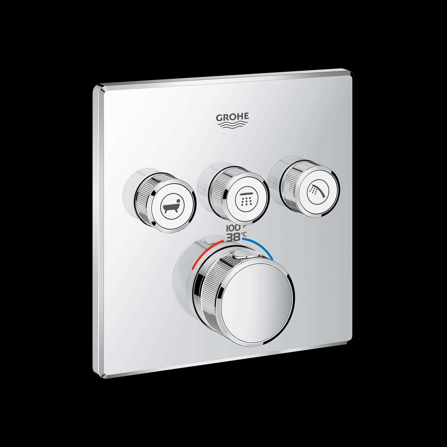 Grohe Grohtherm SmartControl Triple Function Thermostatic Trim with Control Module 29142000 - Cheap Fitting