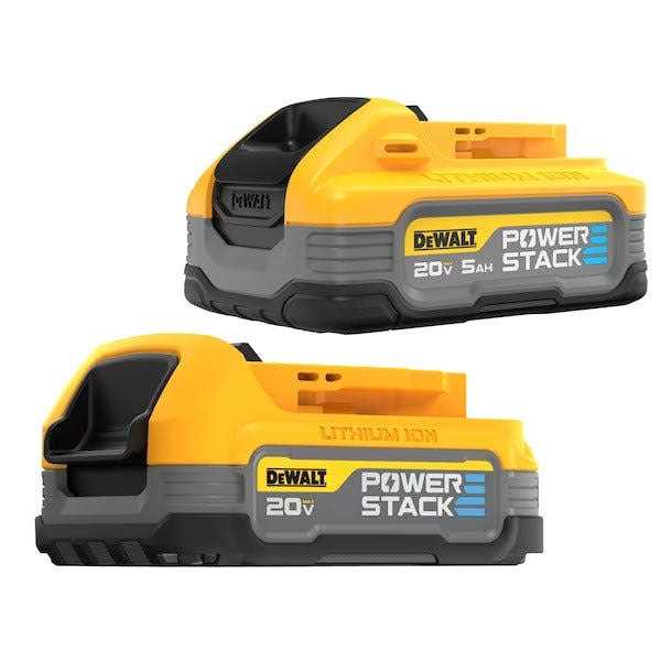DeWalt DCBP315-2 POWERSTACK 20V 5.0Ah and 1.7Ah Lithium-Ion Power Tool Battery Packs - Cheap Fitting