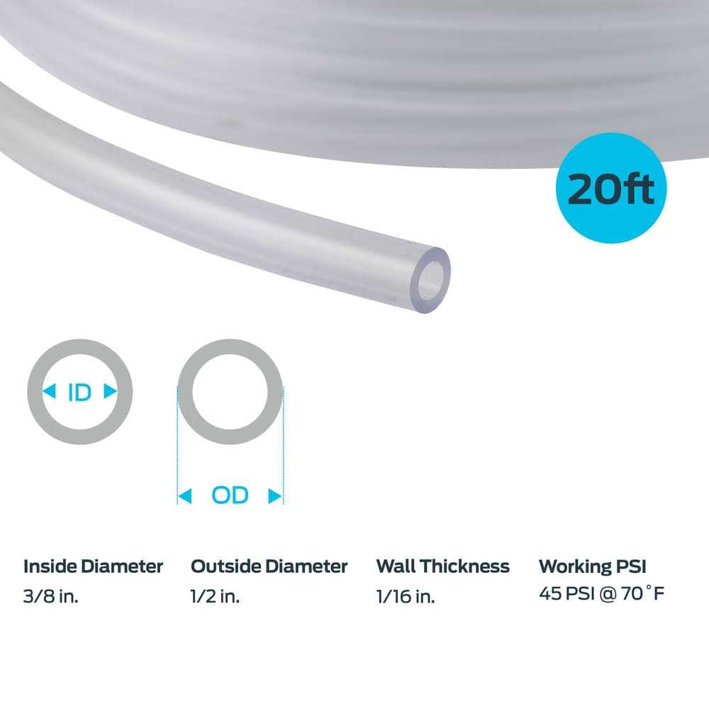 EZ-flo ID PVC Clear Vinyl Tubing - Cheap Fitting
