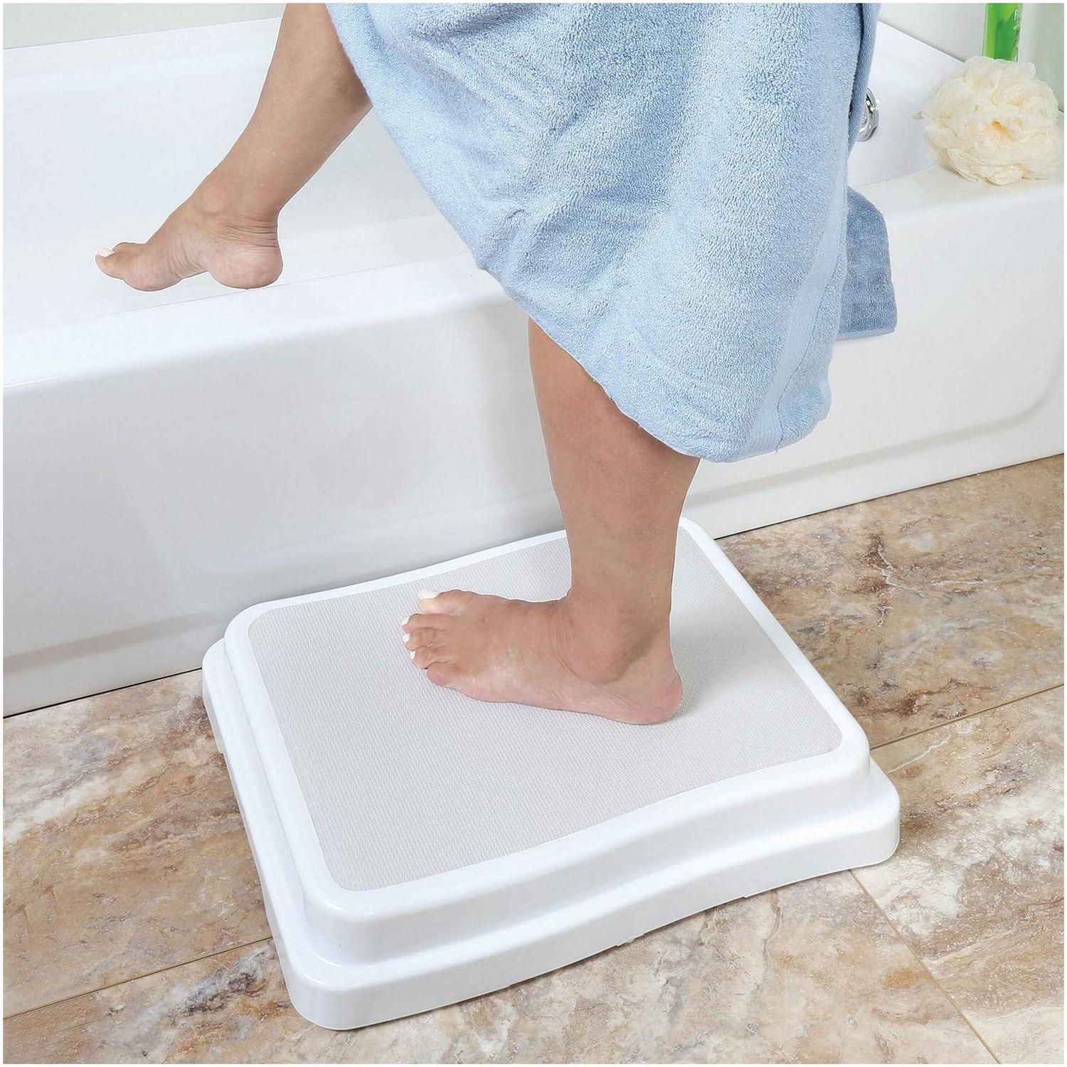 Support Plus Stackable Bath Step Slip-Resistant Safety Stepping Stool Platform for Bathroom and Household Use - Cheap Fitting