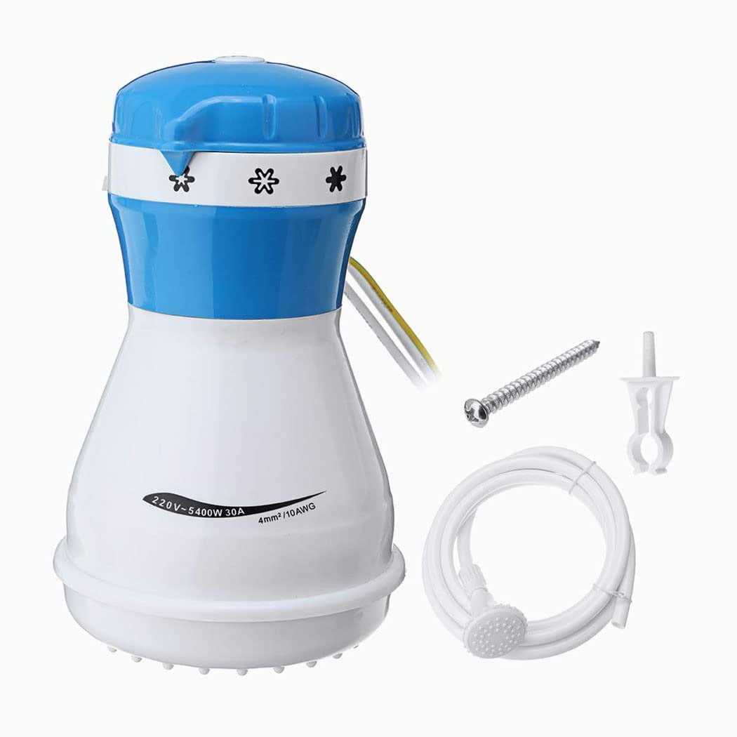 Instant Hot Shower 5400W Electric Shower Head Bathroom Instant Hot Water Heater Nozzle with Hose Bracket for Bathroom - Cheap Fitting