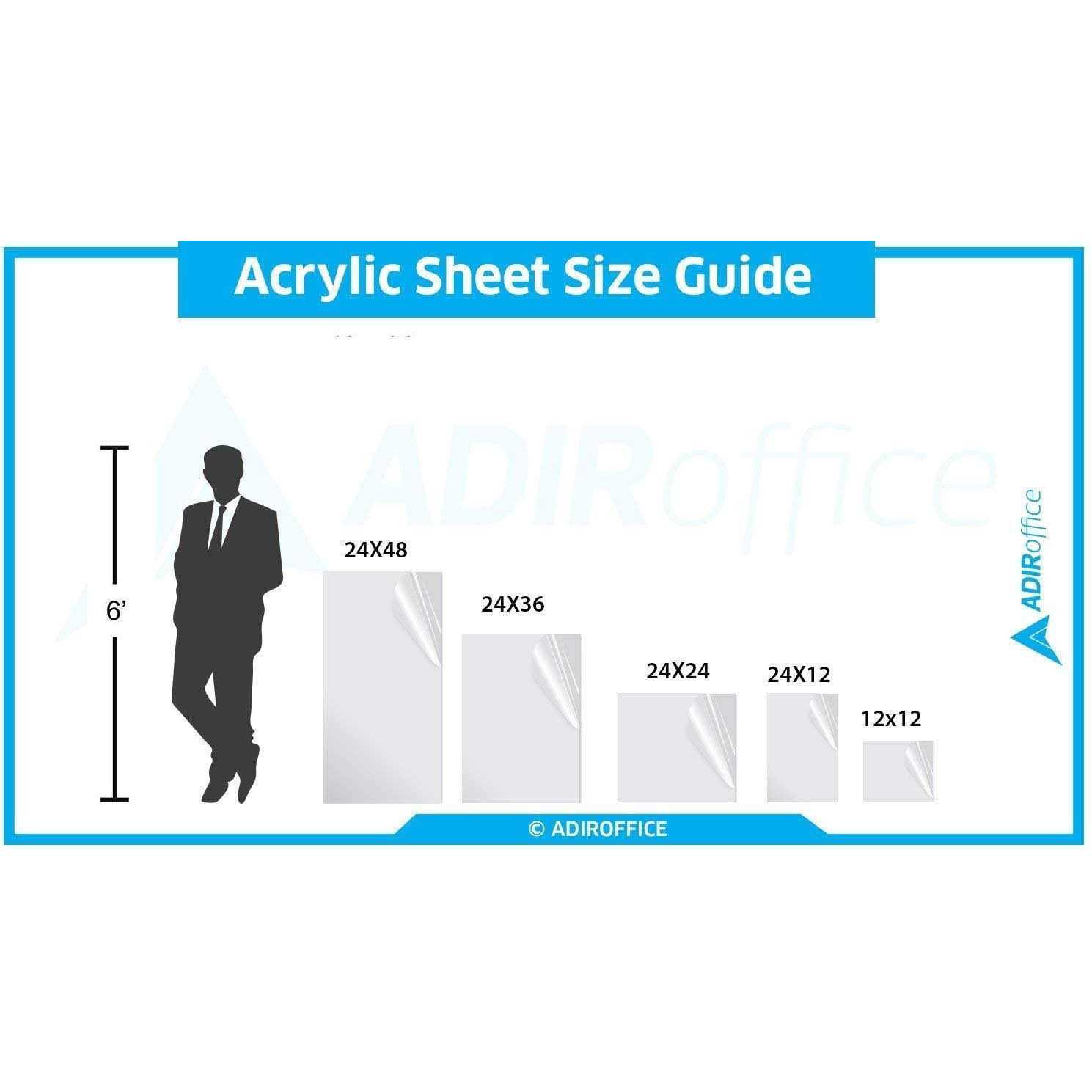 AdirOffice Acrylic Plexiglass Sheet - Cheap Fitting