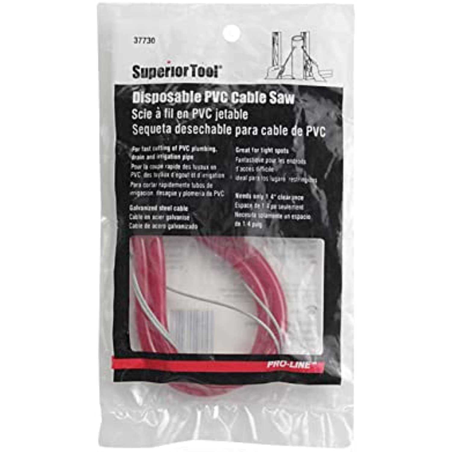 Superior Tool Cable Saw Black/Gray 37730 - Cheap Fitting