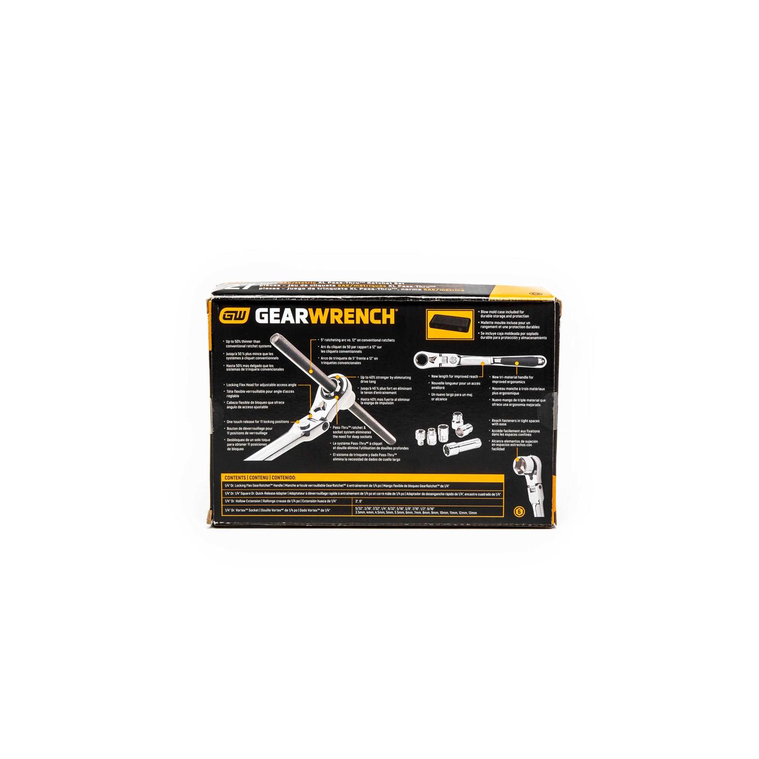 GearWrench 891427 Ratchet Set Pass Thru - Cheap Fitting