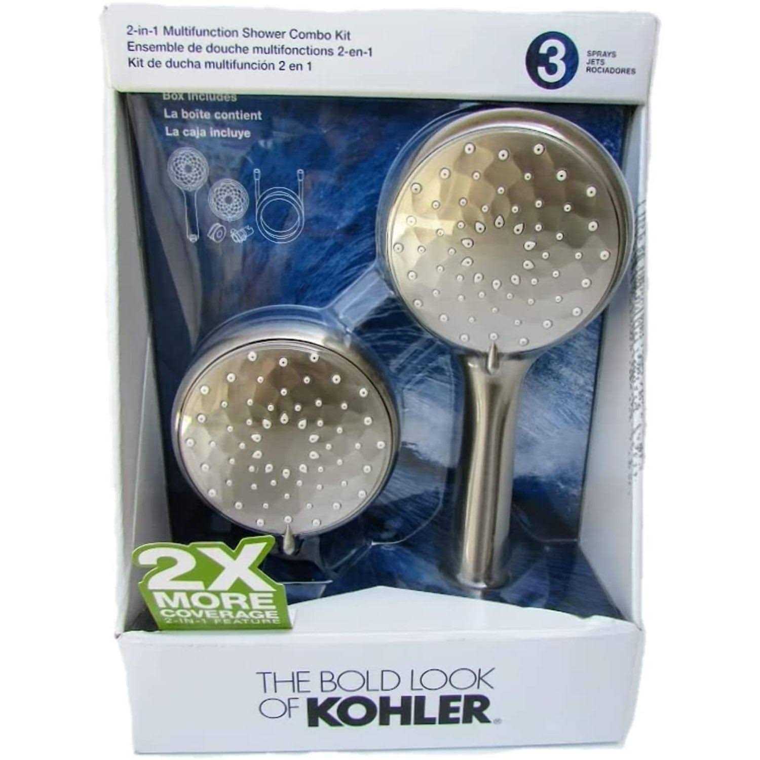 Kohler R28159-g-bn 2-in-1 Multifunction Showering Combo Kit - Cheap Fitting
