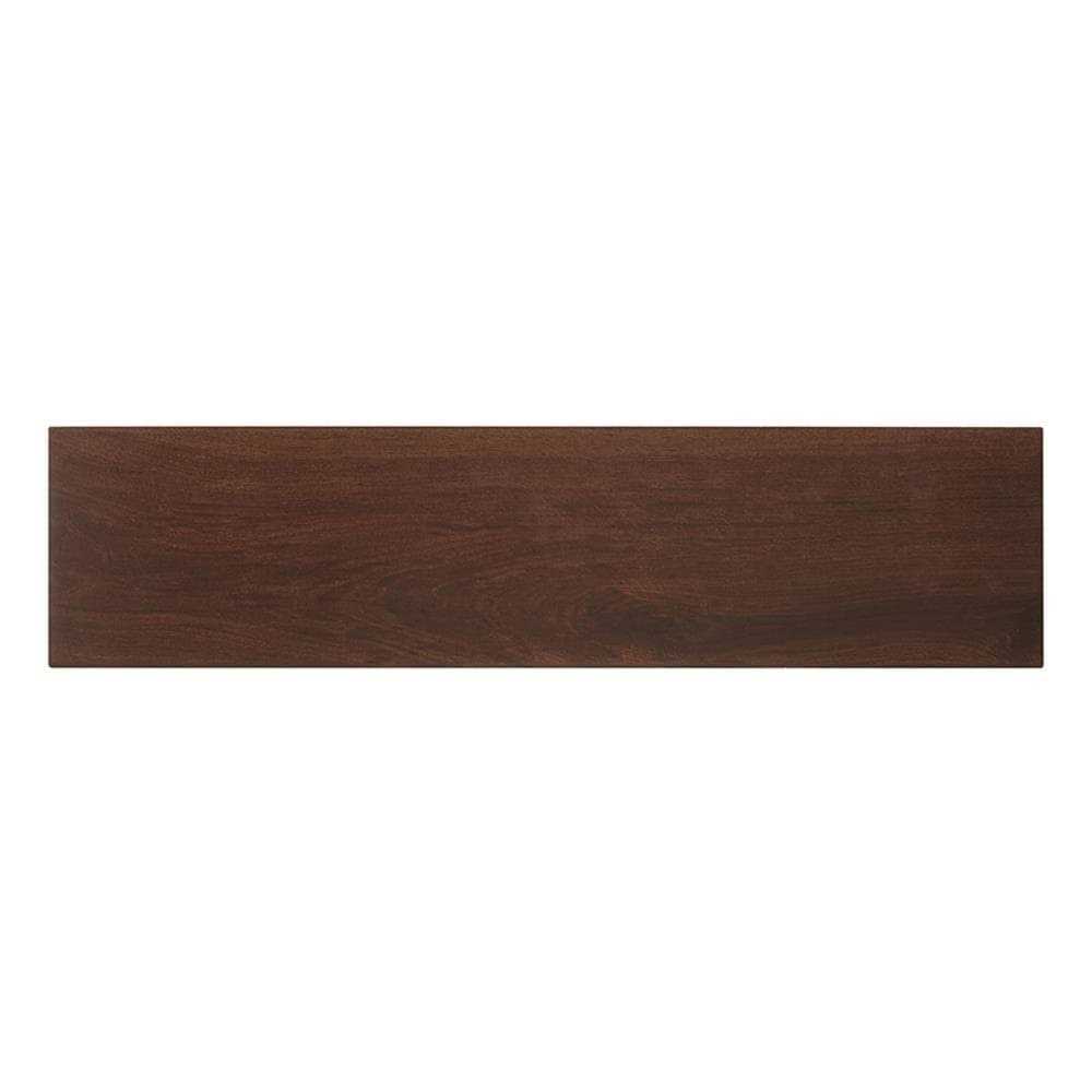 Style Selections Serso Black Walnut 6 x 24 Glazed Porcelain Wood Look Floor & Wall Tile 1095206 - Cheap Fitting