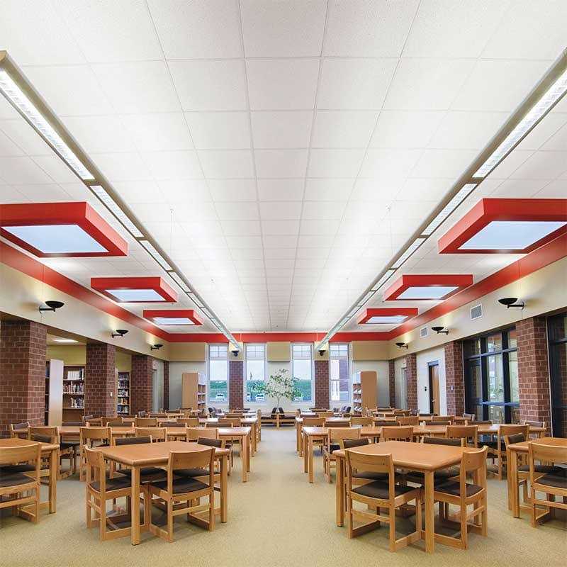 Armstrong Fine Fissured Square Lay In 2’x2′ Black Ceiling Tile - Cheap Fitting