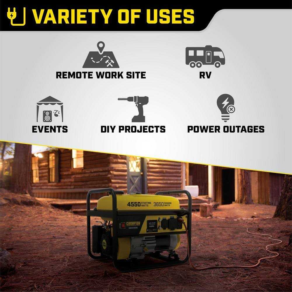 Champion Power Equipment with CO Shield 3650-Watt Single Fuel Portable Generator 201119 - Cheap Fitting
