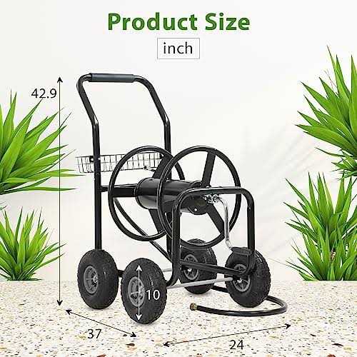 FDW Garden Water Hose Reel Cart tools Outdoor Yard Water Planting Truck Heavy Planting - Cheap Fitting