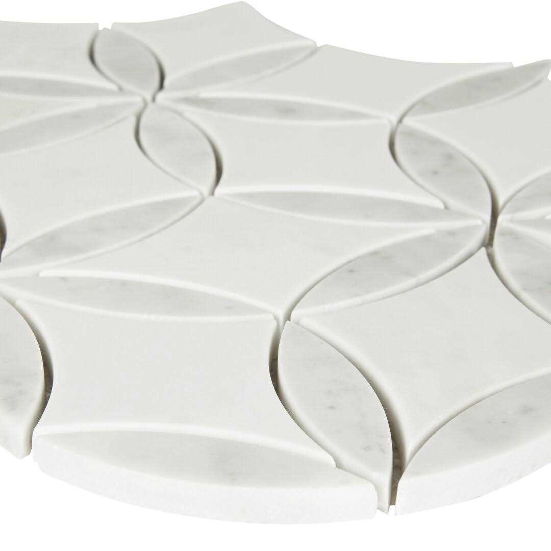 MSI La Fleur 8.9 in. x 9.92 in. Polished Marble Look Wall Tile - Cheap Fitting