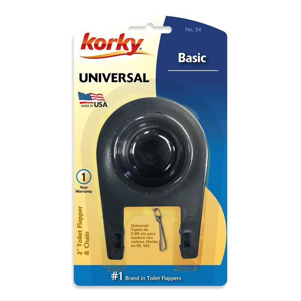 Korky Black Toilet Flapper - Cheap Fitting