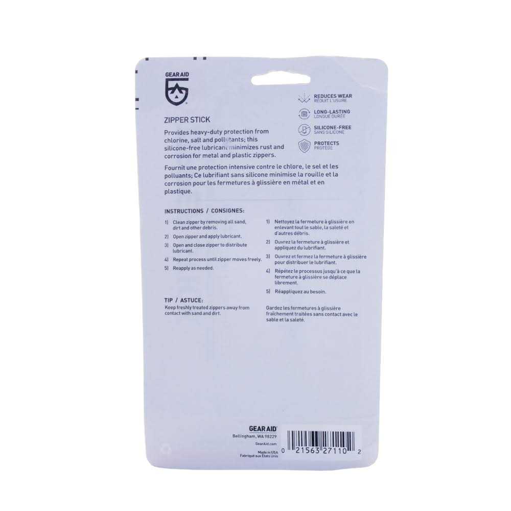 Gear Aid Zipper Cleaner & Lubricant - Cheap Fitting