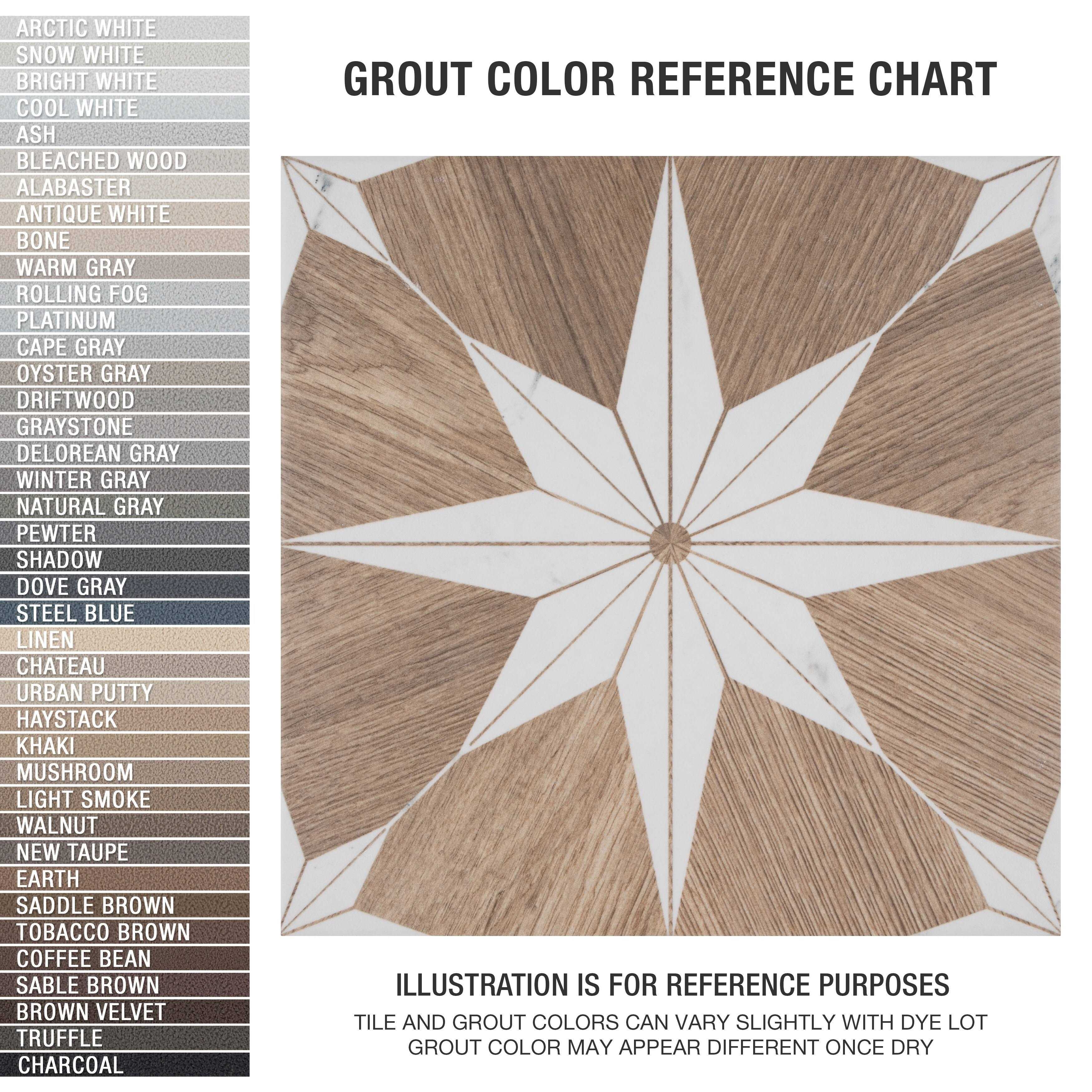 Merola Tile Llama Stella Loire 9-3/4 in. x 9-3/4 in. Porcelain Floor and Wall Tile - Cheap Fitting