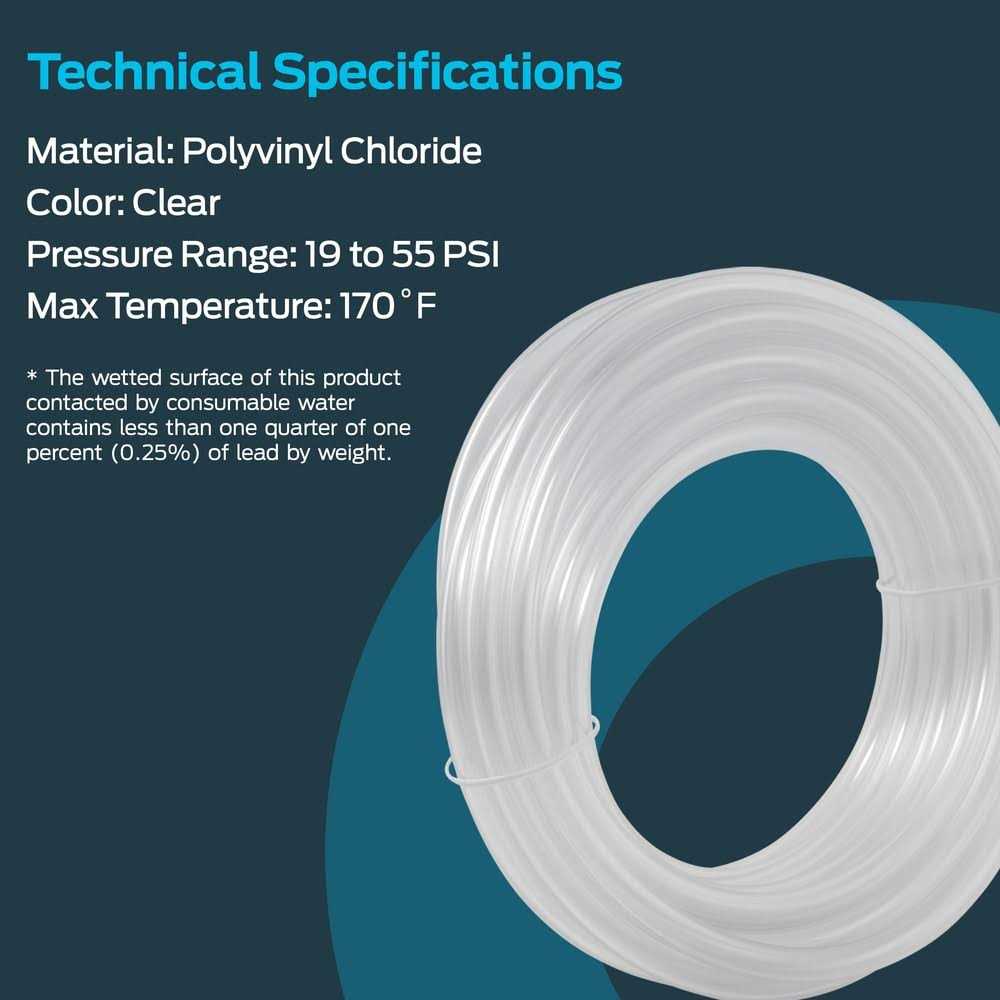 EZ-flo ID PVC Clear Vinyl Tubing - Cheap Fitting
