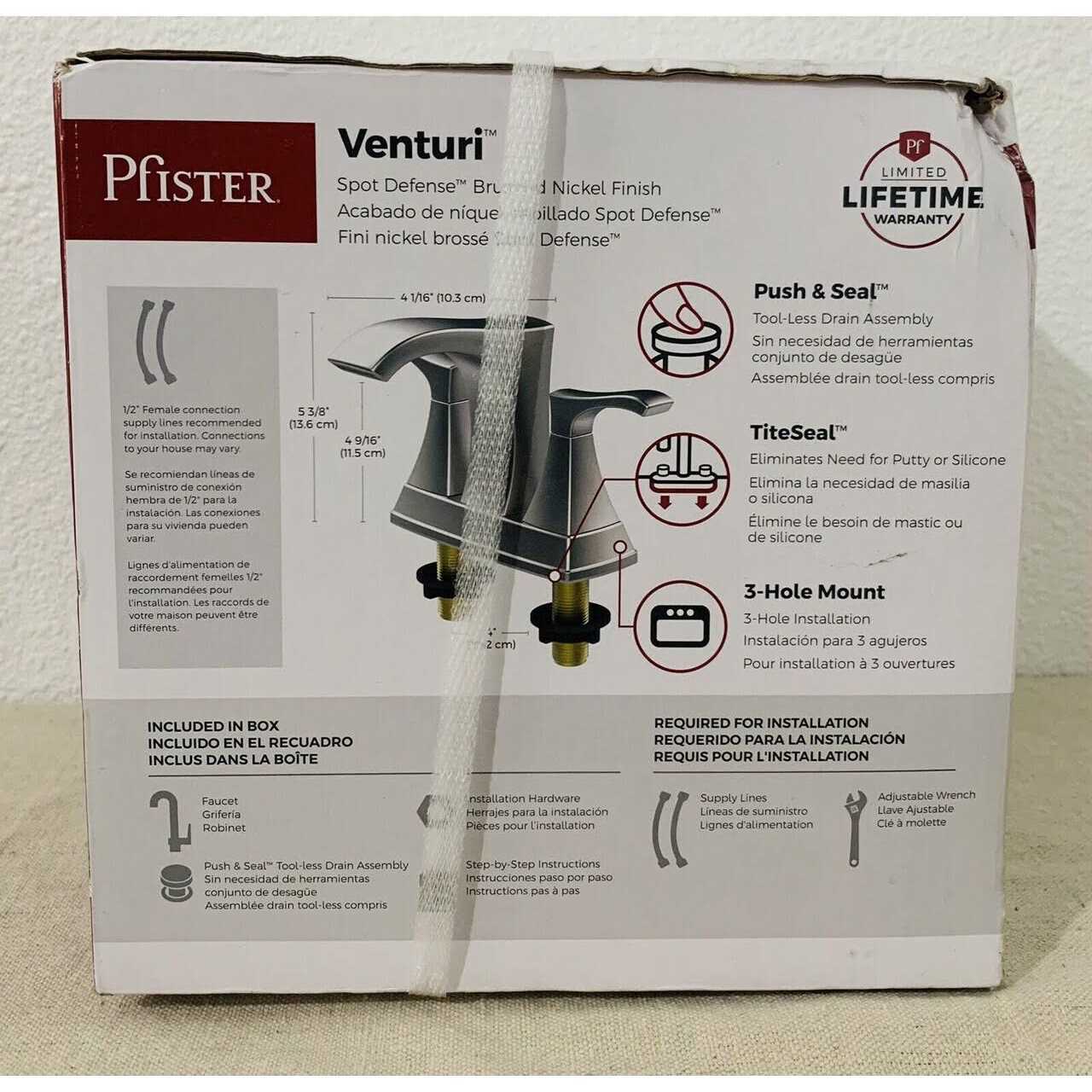 Pfister Venturi 4 in. Centerset 2-Handle Bathroom Faucet - Cheap Fitting