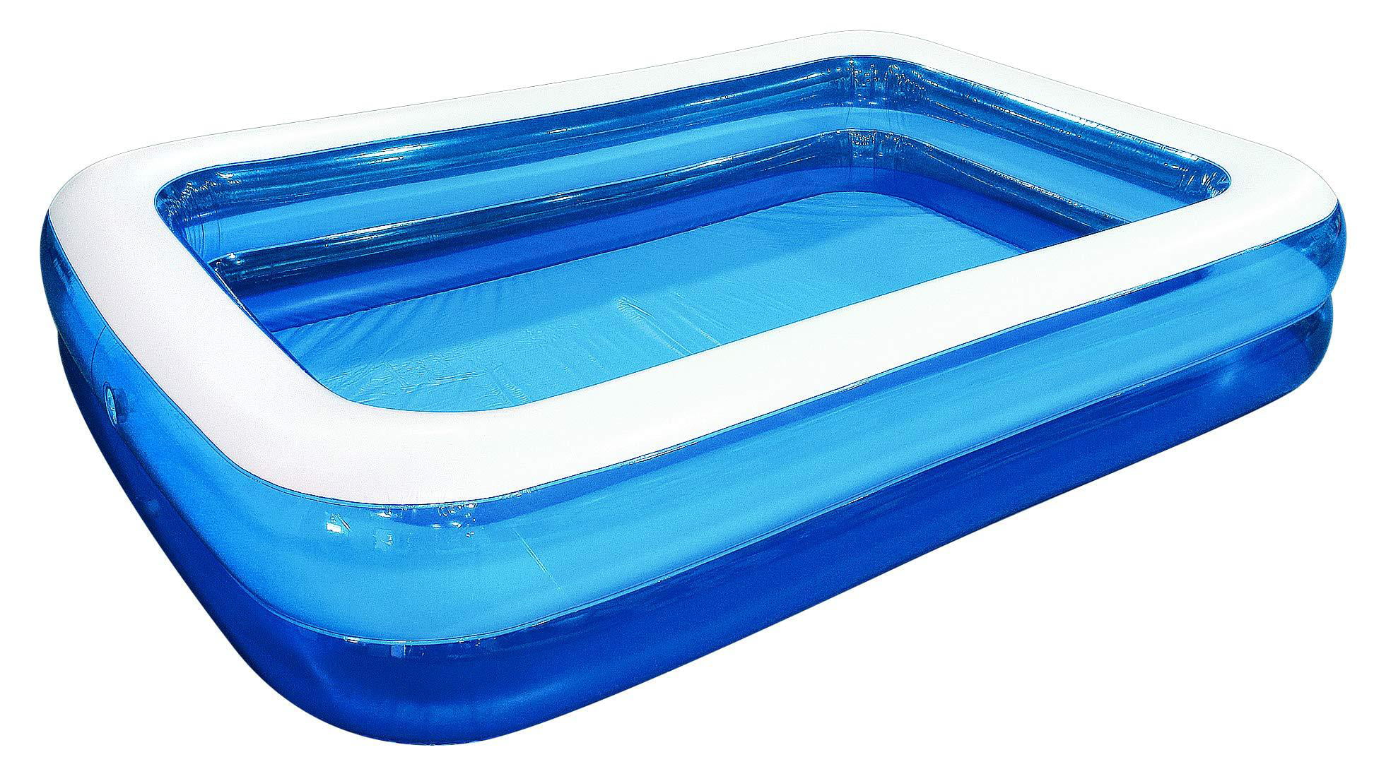 Jilong Giant Inflatable Kiddie Pool - Family and Kids Inflatable Rectangular Pool - 10 Feet Long (120 X 72 X 20) - Cheap Fitting