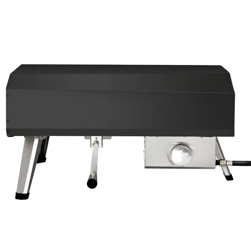 Propane Pizza Oven 16in. Outdoor Gas Pizza Oven in Black, w/Rotating Pizza Stone - Cheap Fitting