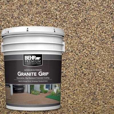 BEHR PREMIUM 5 Gal. #GG-13 Pebble Sunstone Decorative Flat Interior/Exterior Concrete Floor Coating - Cheap Fitting