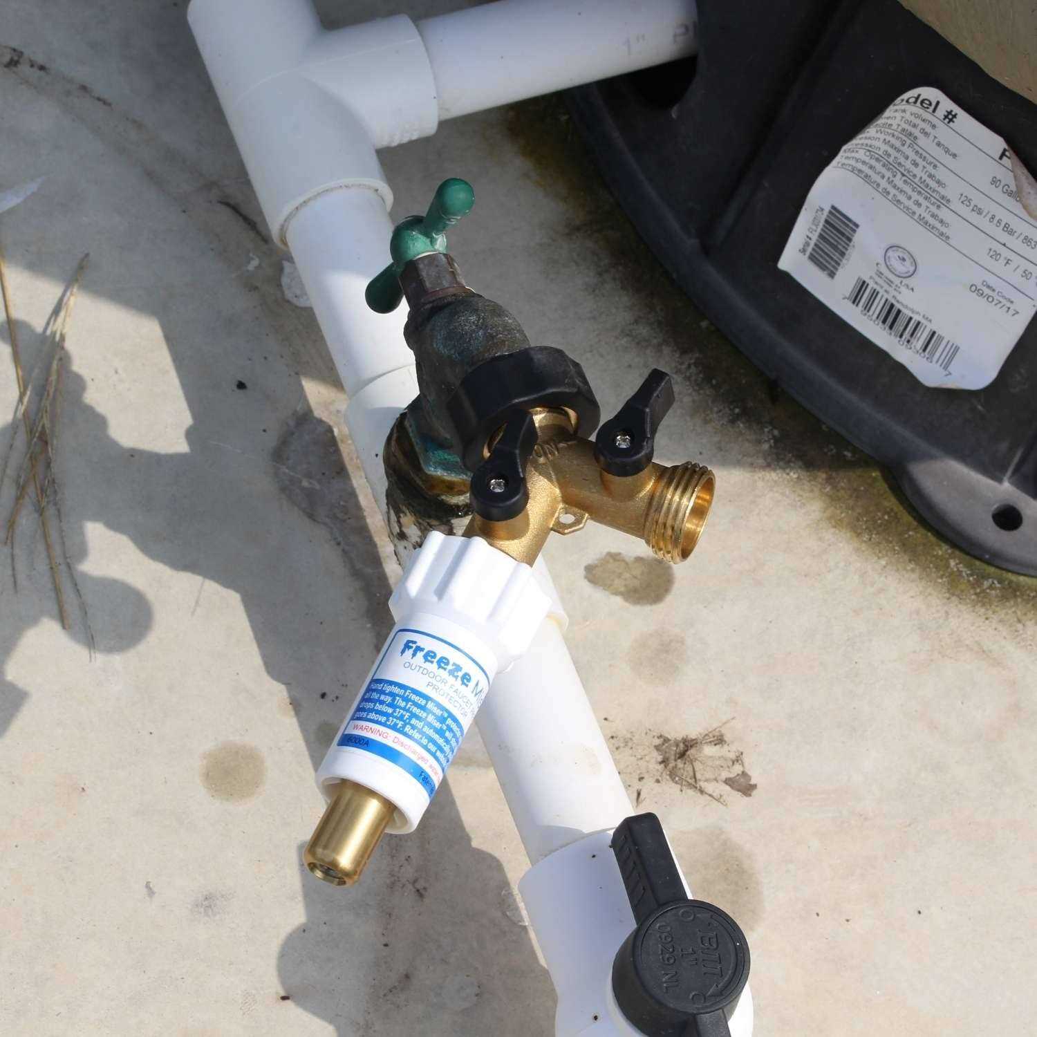 Freeze Miser 2-Way Y Valve Shut-Off Inch Brass Hose Connector - Cheap Fitting