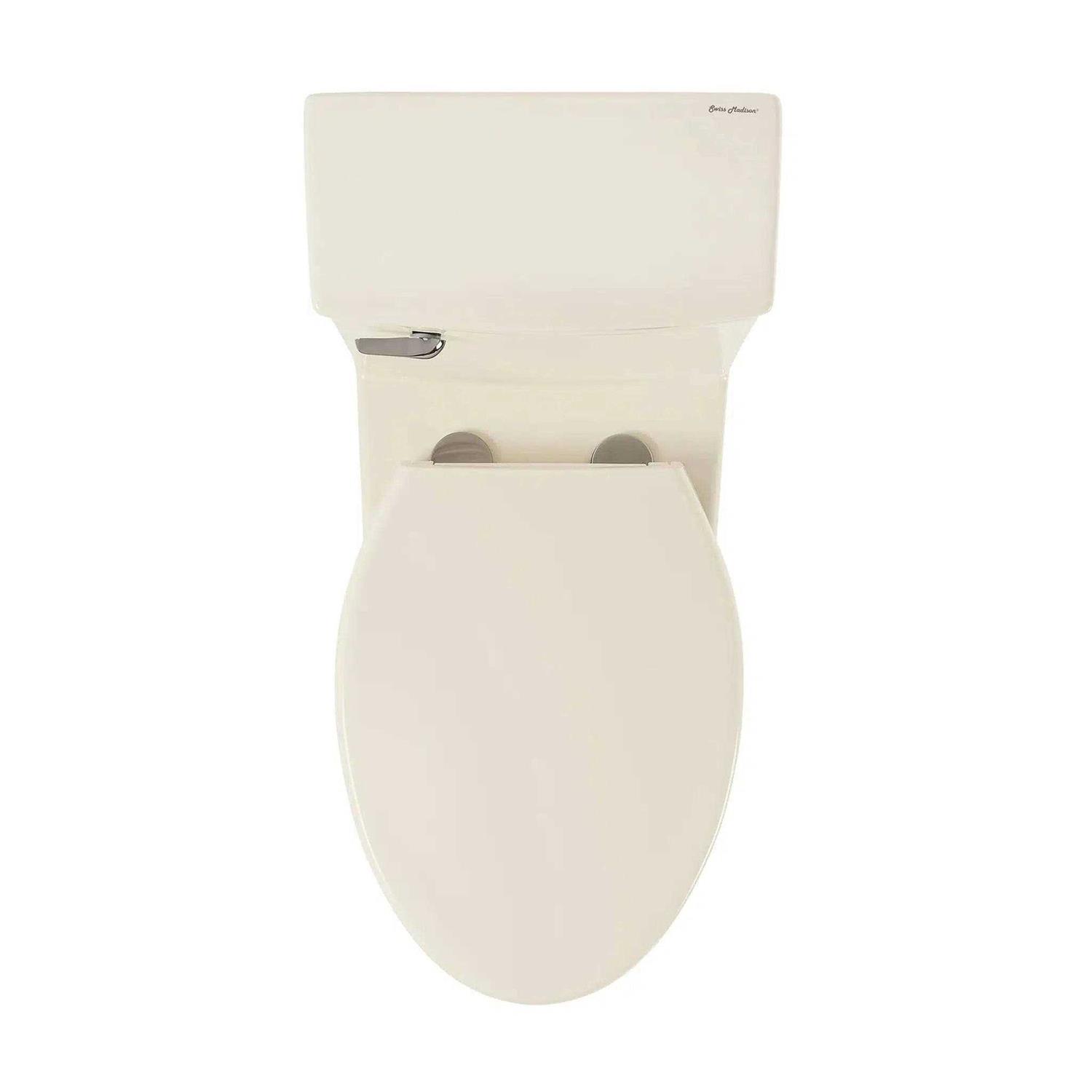 Swiss Madison Classe One Piece Elongated Ceramic Toilet with Front Flush Handle 1.28 GPF in Bisque - Cheap Fitting