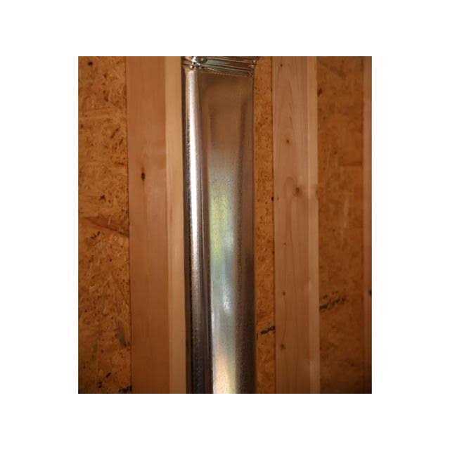 Master Flow 6 in. x 5 ft. Oval Duct Pipe - Cheap Fitting