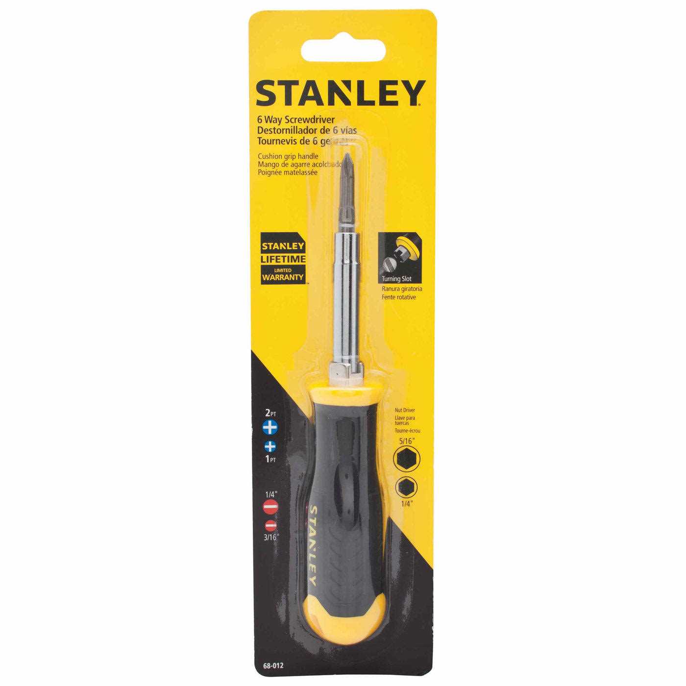 Stanley 68-012 All-in-One 6-Way Screwdriver Set - Cheap Fitting