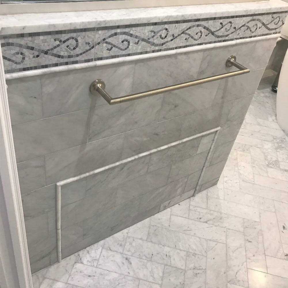 Marble Online Carrara Marble Carrera Venato Pencil Liner Bullnose Trim Molding Honed - Cheap Fitting