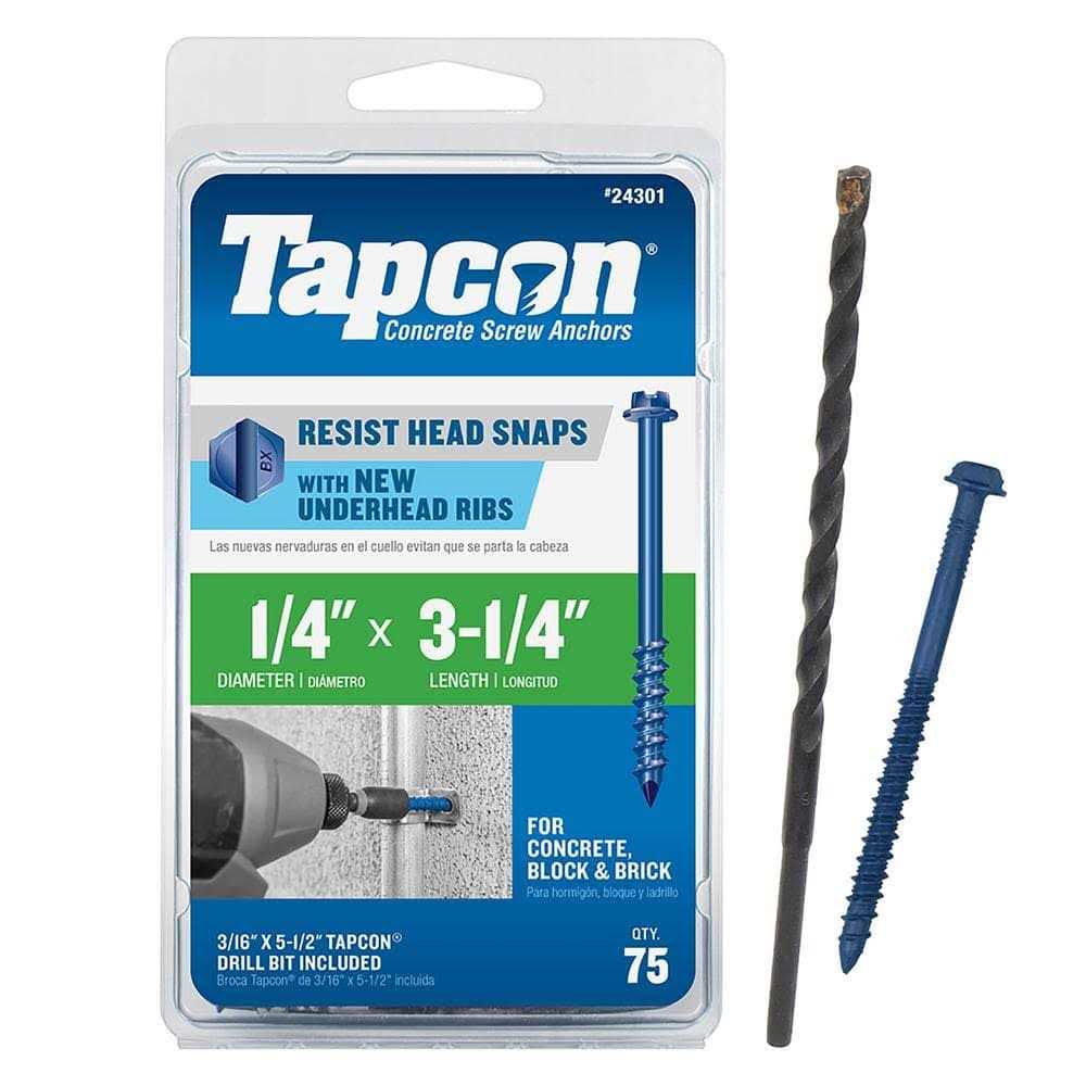 Tapcon Concrete Anchors 24301 - Cheap Fitting