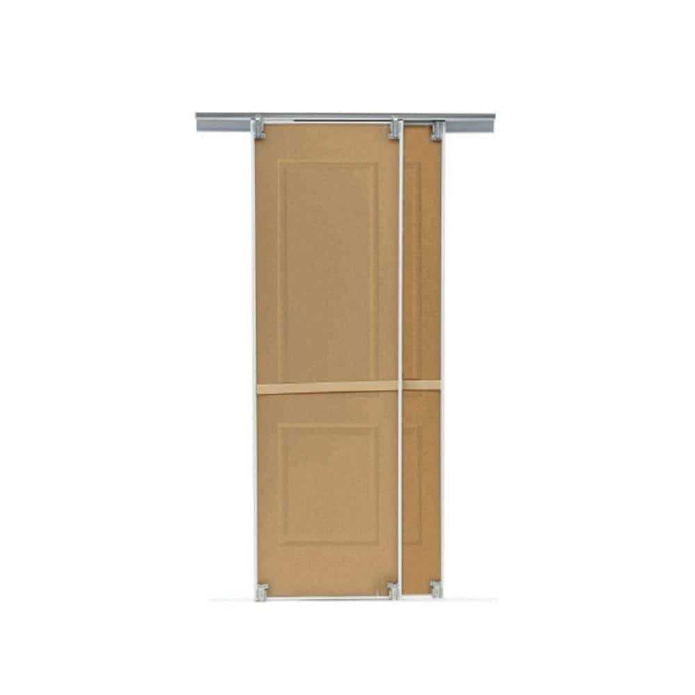 TRUporte 80 in. 108 Series Primed 2 Panel Square Top Design - Cheap Fitting