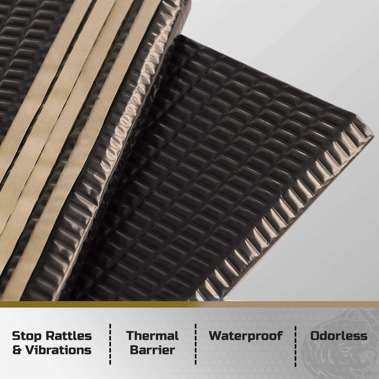 Siless Black 50 Mil 52 Sqft Sound Deadening Mat Sound Deadener Mat - Cheap Fitting